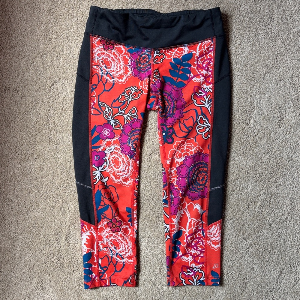 Skirt Sports Redemption Capri - Orange Floral - Small
